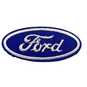 (6) Ford Racing Motorsports Blue Oval Logo 3in Patch Iron / Sew-On